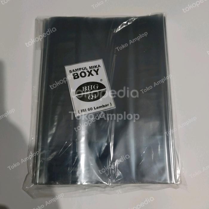 

Khusus Grab! Sampul Buku Plastik Mika Boxy (Isi 60 Lbr)