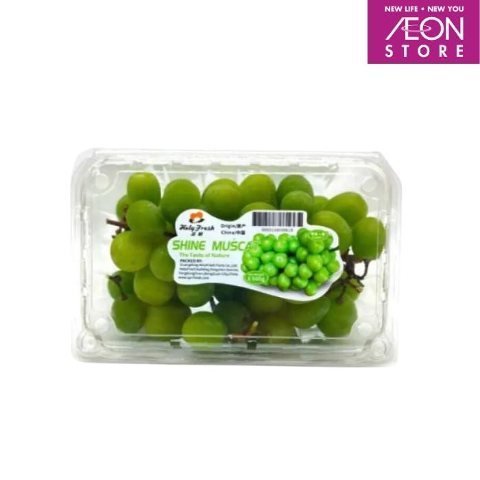 

NATURE- Buah Anggur Shine Muscat Hijau Seedless Fresh - 500 Gram