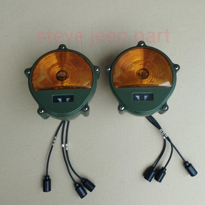 Lampu belakang/Stop lamp Tengkorak military jeep willys Kuning