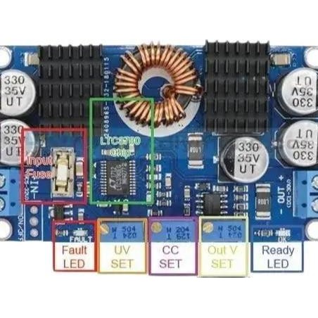 Ltc3780 Auto Dc Buck-Boost Converter + Stabilized Regulator 10A 130W