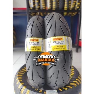 Paket Ban Pirelli Diablo Rosso Sport 110/70-17 & 150/60-17 (Set Ban Ninja 250 / R15V3 / CBR250RR / C
