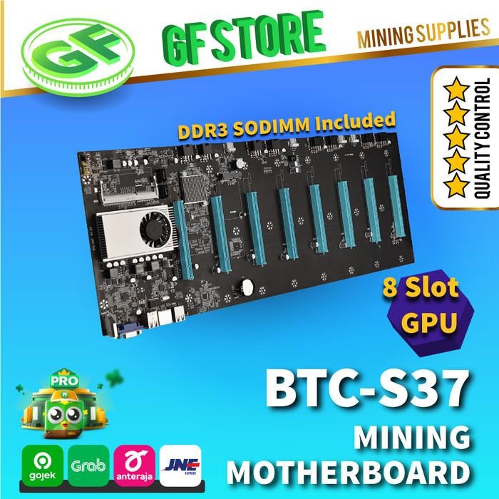 MINING MOTHERBOARD BTC-S37 - RISERLESS 8 GPU MINING ORIGINAL QUALITY