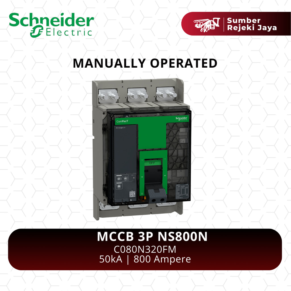 Schneider MCCB NFB Breaker NS800N 3P 800A 50kA | C080N320FM