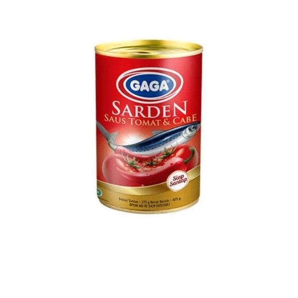 

GAGA SARDEN DALAM SAUS TOMAT & CABE 425 GR