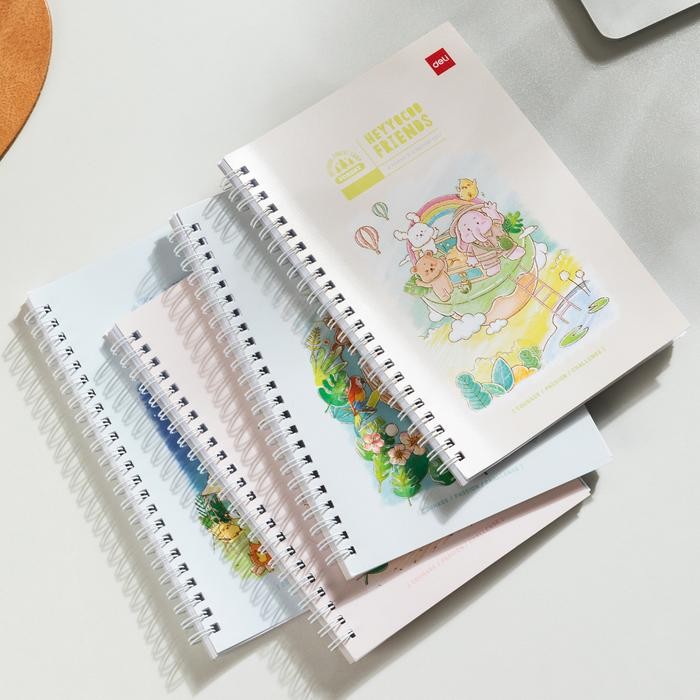 

Deli Spiralbook A5 / Buku Tulis / Spiral Notebook 60 Halaman La560