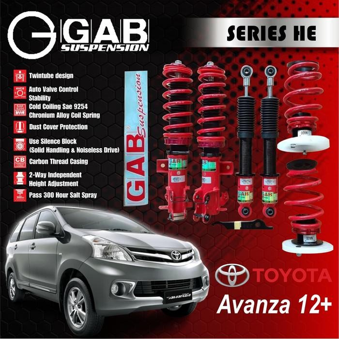 New Aksesoris Suspensi Per Shockbecker Coilover Gab He Series Avanza '12+ Termurah