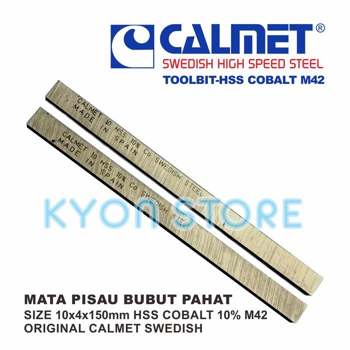 Unik Mata Pisau Bubut Pahat Size 10X4X150Mm Hss Cobalt10 M42 Calmet Swedish Terlariss 
