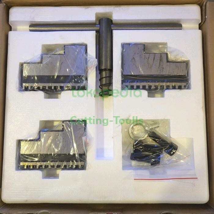 Bagus Chuck Bubut 12In Kaki 3 Claw 12In 3Jaw Catok Kepala Bubut 12Inchi 3Jaw Terlariss 