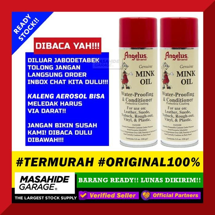 GENT.RIX- Termurah Angelus Mink Oil Spray Leather Conditioner Perawatan Sepatu