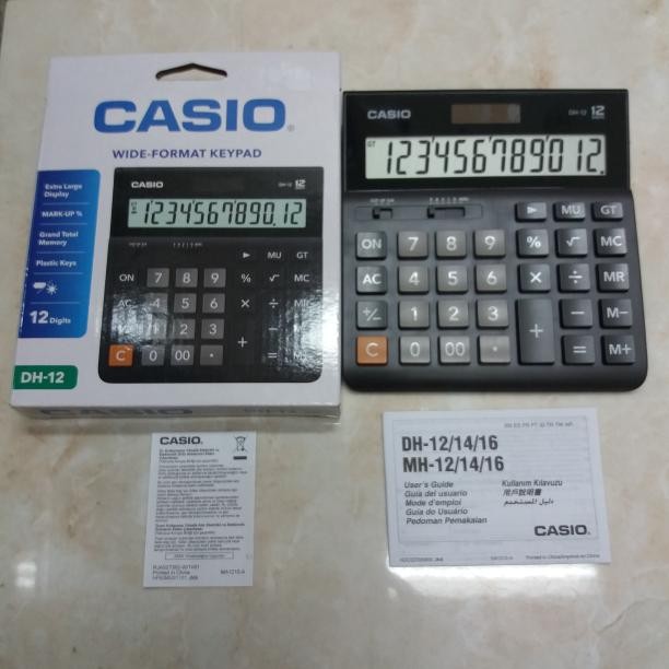 

kalkulator casio dh-12 12 digit besar / calculator casio dh-12 kode 238