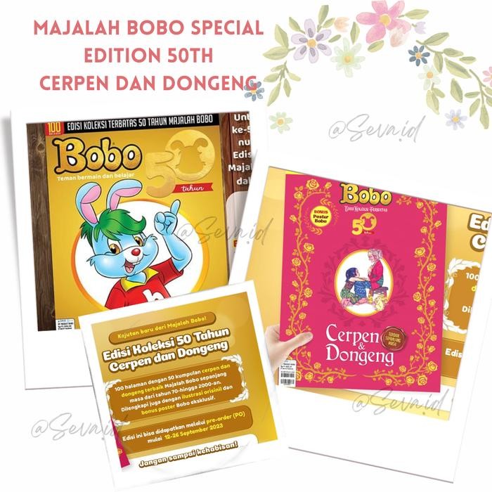 

MAJALAH BOBO EDISI SPECIAL 50 TAHUN BOBO MERAH DONGENG BOBO KUNING