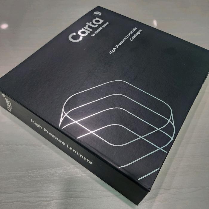 

Buku Katalog HPL CARTA HPL LAMINATE Master Book Catalogue Sample Chip New Terbaru
