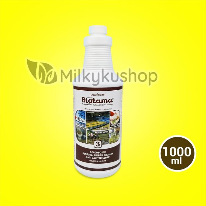 

BIOTAMA 3 PENGURAI LIMBAH ORGANIK 1000 ML DEKOMPOSER ANTI BAU Default