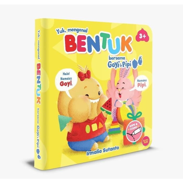 

[Mizan] Buku Seri Goyi Pipi Yuk Mengenal Bentuk Bersama Goyi Pipi Boardbook