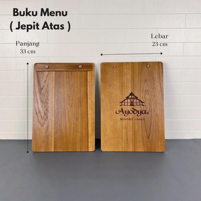 

Buku Menu Cafe Restoran Tatakan Buku Menu FREE Ukir Logo