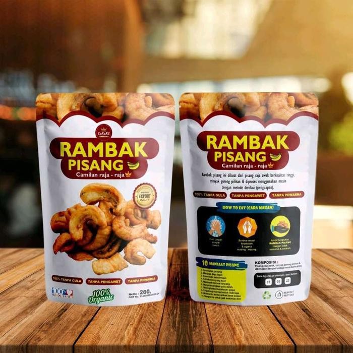 

DISKON Carara Rambak Pisang / Keripik Rambak Pisang Renyah 260Gr READY STOCK