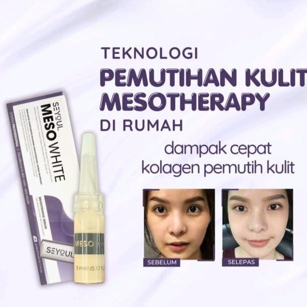 

Mesowhite ORIGINAL SEYOUL set Pemutih Kulit, Sulam Bedak, Whitening Booster Mencerahkan Memutihkan