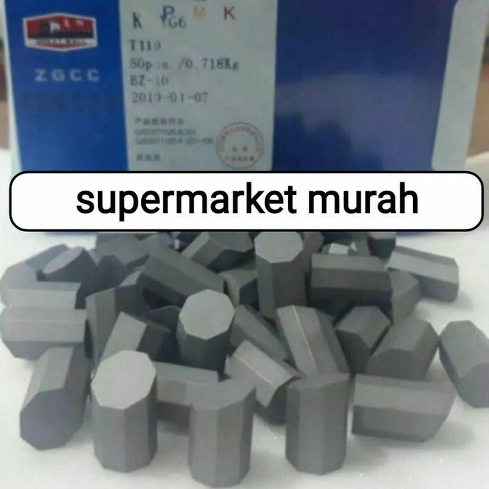 Terbaik Mata Pahat Widia Segi Enam Cemented Carbide Tip Yg-6 T110 Box Terlariss 