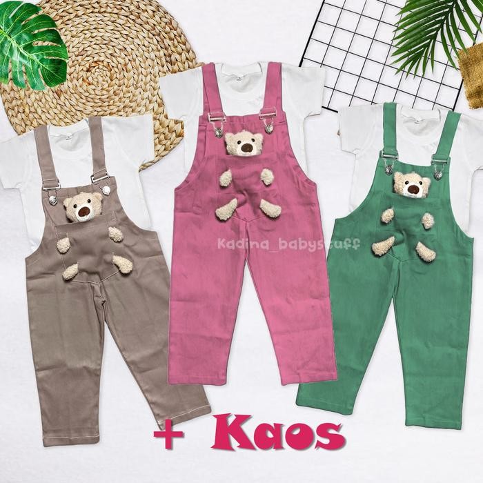 OVERALL ANAK PEREMPUAN / SETELAN OVERALL ANAK/ OVERALL KATUN BONEKA /