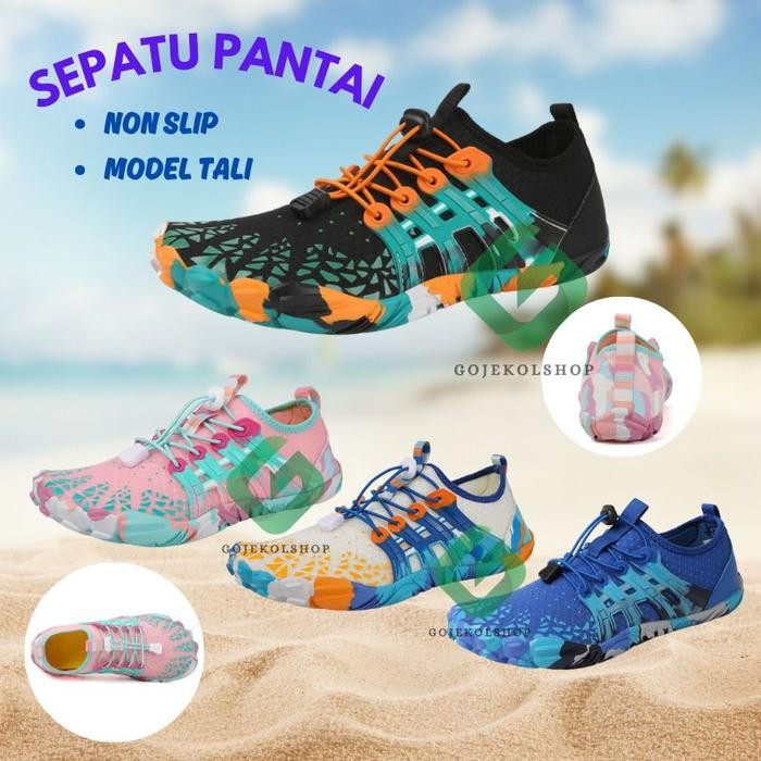 Sepatu Pantai Pria Wanita Anti Licin / Sepatu Hiking Anti Air