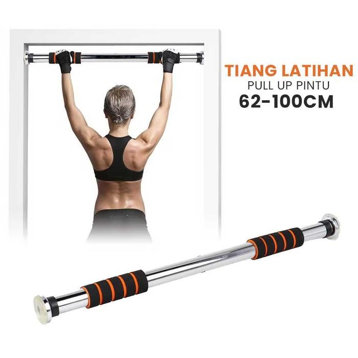 Alat Tiang Latihan Pintu Pull Up Bar Chin Up Tiang Pull Up 82-130 cm