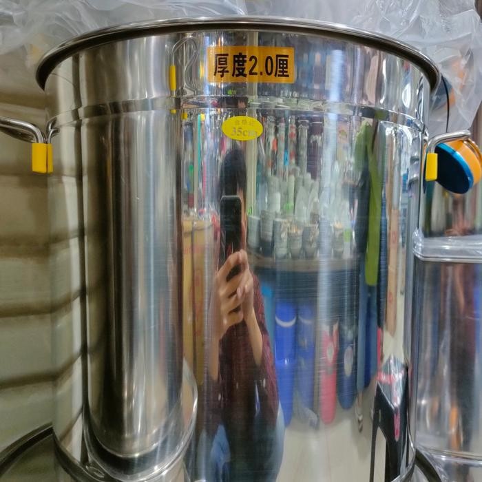 panci stainless tinggi tebal kapasitas 20 ltr panci tebal 30 cm