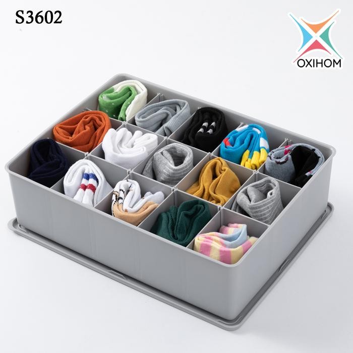 

Oxihom Kotak Tempat Pakaian Dalam Kaos Kaki Bra Box Underwear Socks Wadah
