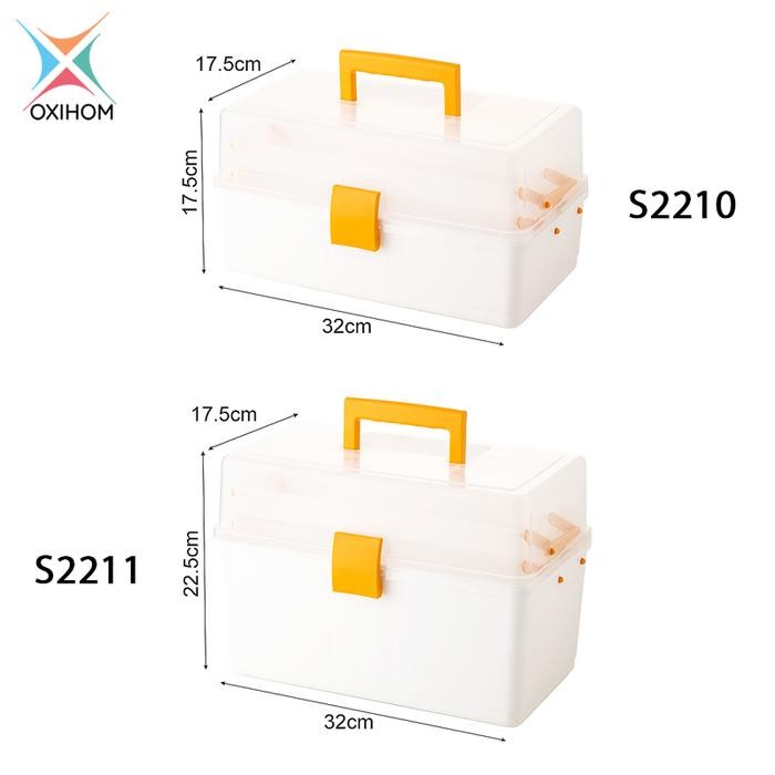 

Oxihom Tool Box Kotak Obat Kotak Penyimpanan Box Mainan Box Plastik Box Pancing