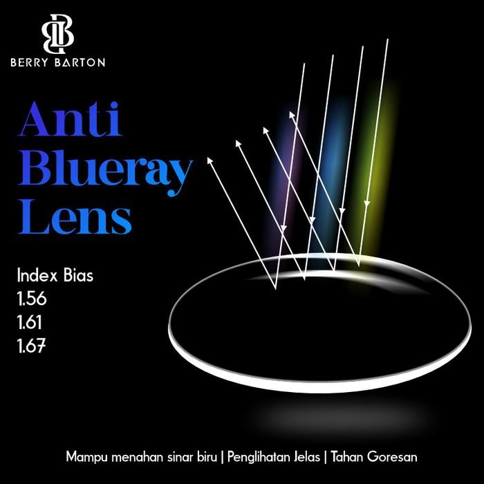 TERLARIS Lensa Anti Blueray 1.67 I Custom Lensa I Berrybarton Lensa READY STOCK