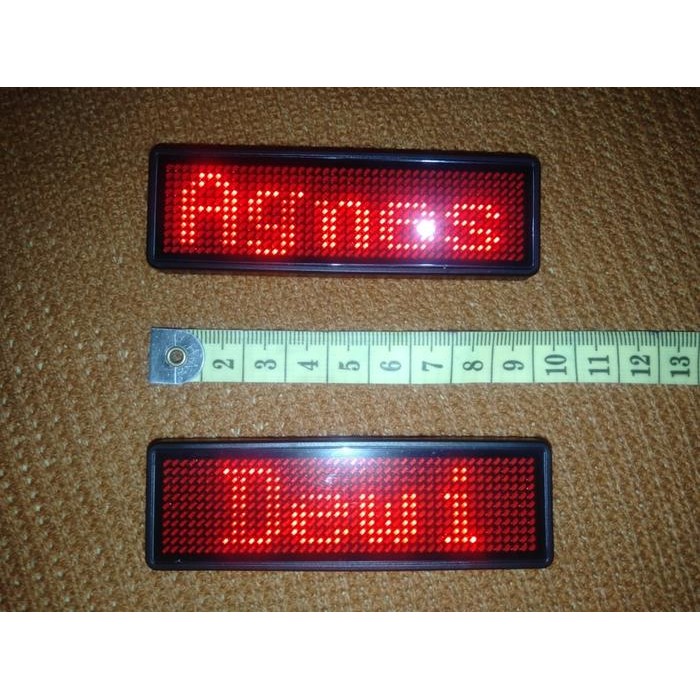 

Ready Led Name Tag Portable Bisa Request Nama Custom