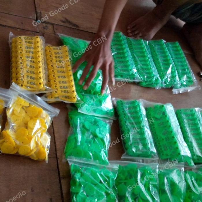

Ready Ear Tag Bernomor Ternak 100 Unit Per Kelipatan 100 Pcs