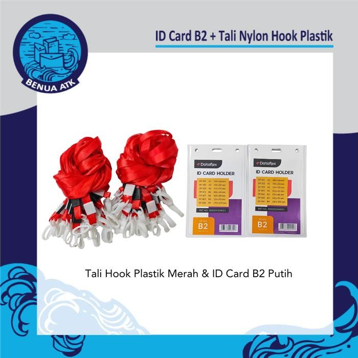 

Ready Bundling Paket Id Card B2 + Tali Lanyard Nylon Hook Plastik