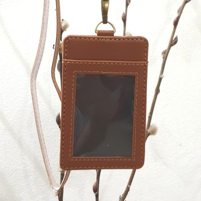 

Ready Tempat Id Card Kulit Asli Leather Holder 1 Set Premium