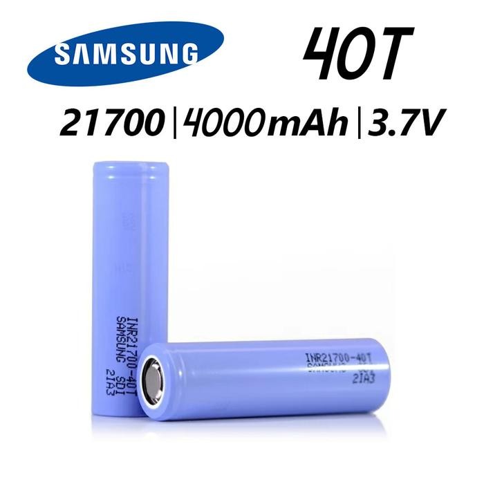 Pilihan- Samsung 40T Inr21700-40T 21700 Battery Baterai High Drain 4000Mah 35A