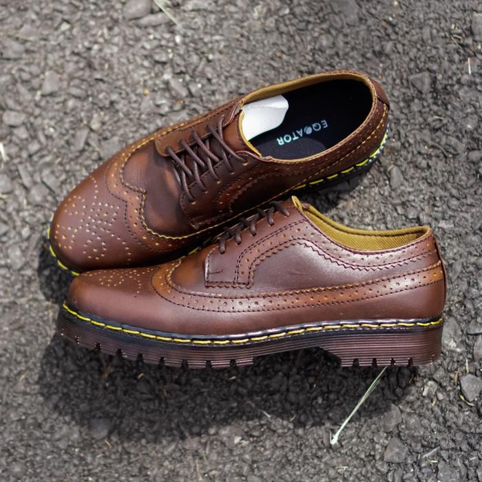Sepatu Docmart Pria Martens Dr Martin Eqoator Kingdom Longwing Kulit