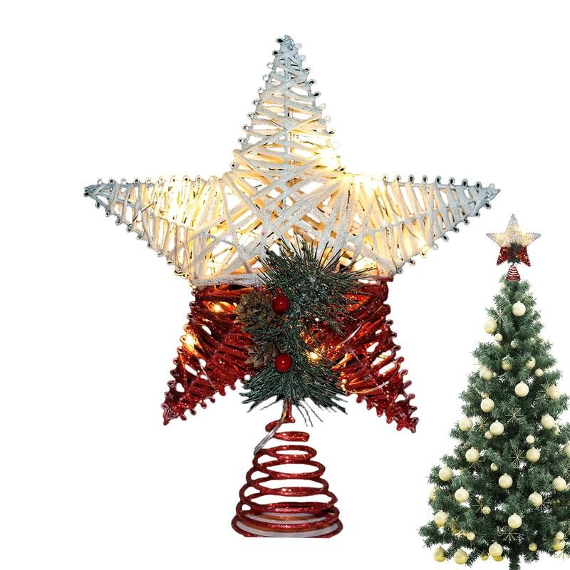 Christmas Star Tree Topper Decorative Christmas Ornament Christmas Tree Topper Decorations Christmas