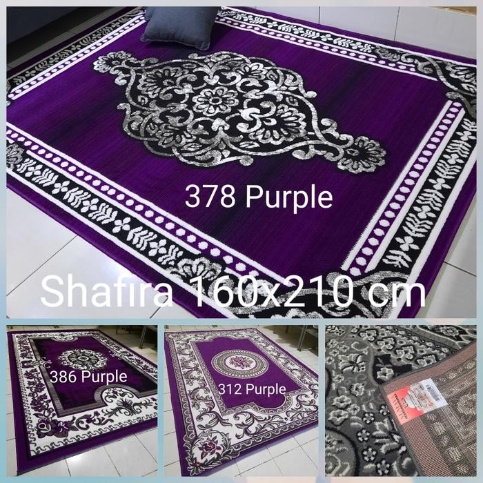 Karpet Permadani Ungu Violet Purple Momento 160x210 cm