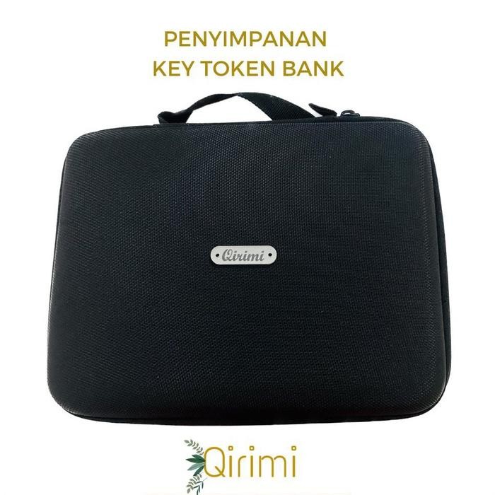 TAS PENYIMPANAN KEY TOKEN BANK FOAM PORTABLE KEY BCA MANDIRI - SIZE M ISI 9 TOKEN BANK