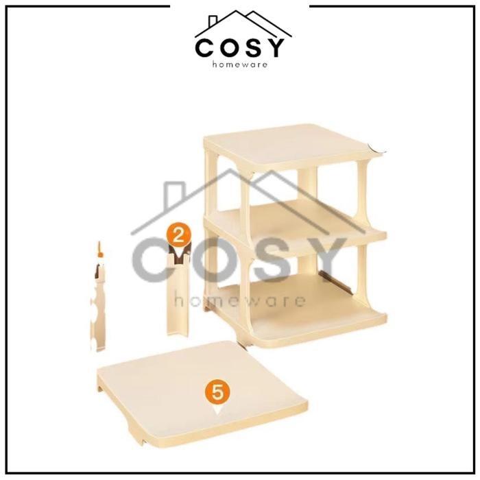 COSY Rak Sepatu Sandal Susun Minimalis Kuat Kokoh Kualitas tinggi / Rak Sepatu Mudah Rakit Estetik /