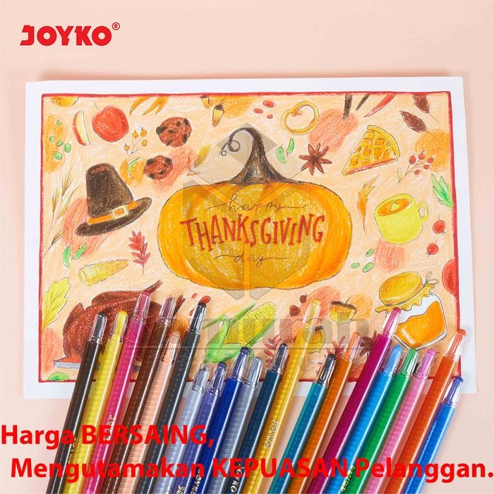 

Bisa E-Katalog! Crayon Joyko Twcr-24S ( 24 Colours ) / Krayon Putar Mewarnai Isi 24 Warna / Twist