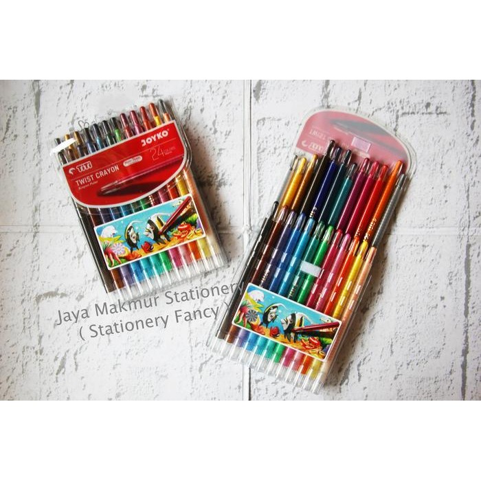 

Bisa E-Katalog! Crayon Putar Twist Crayon Titi Joyko 24 Warna Twcr-24S