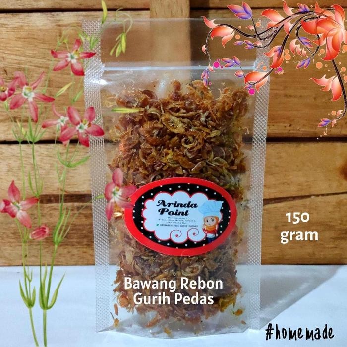 

promo bawang rebon goreng gurih pedas 150gr home made