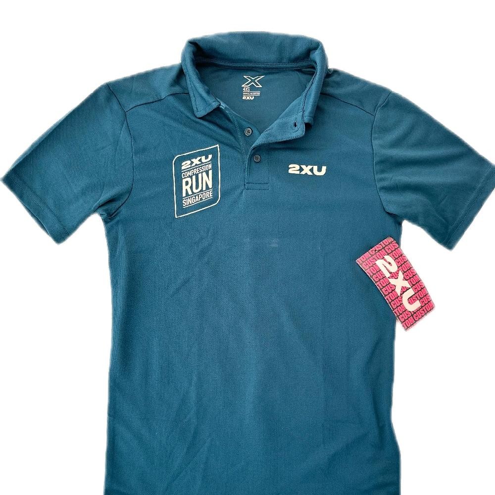 Jersey Lari Kerah 2xu compression run Singapore Jersey lari pria wanita | Kaos Olahraga Unisex Warna