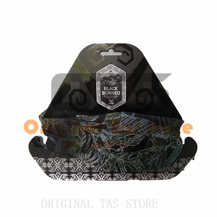 PROMO BUFF EIGER G1035 BLACK BORNEO FOREST HEADWEAR MULTIFUNGSI BANDANA SIAP KIRIM