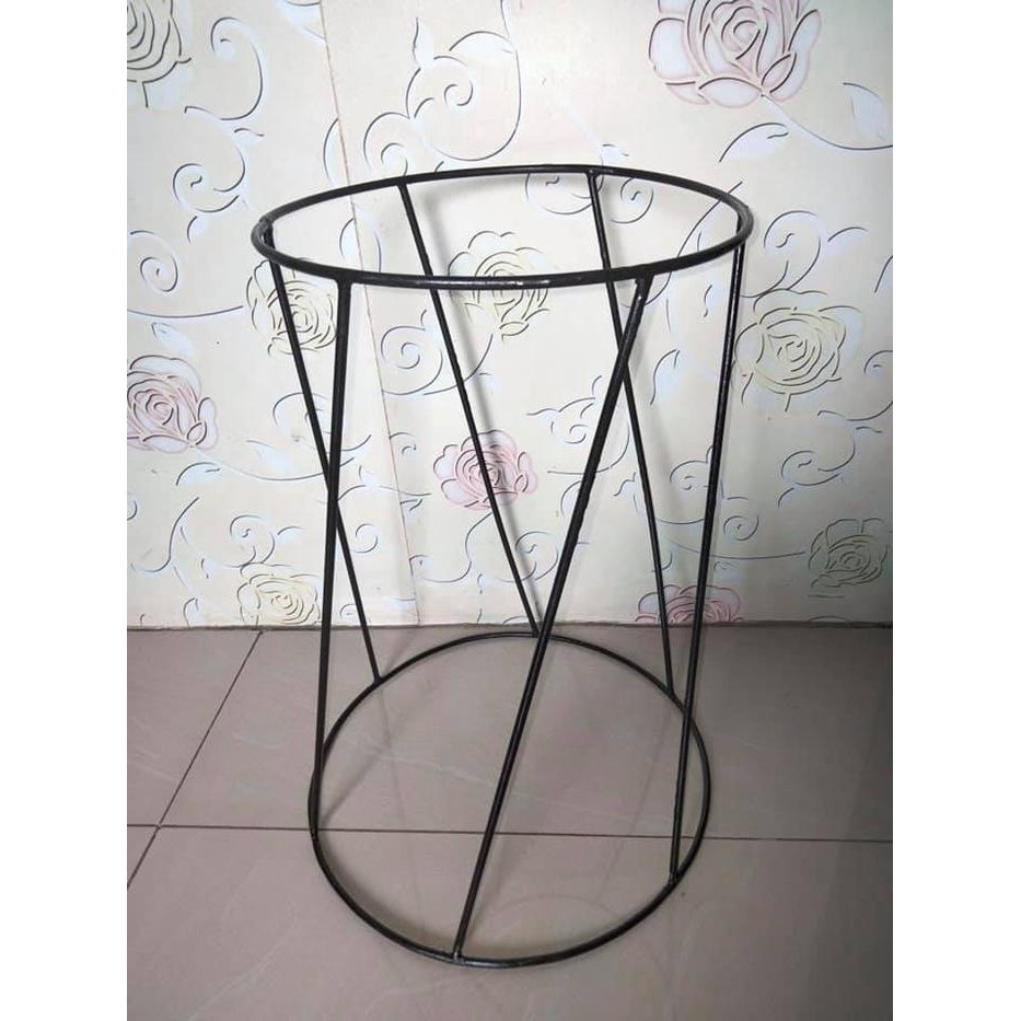 DIAMETER POT 30CM / POT SILANG ELEGANT / POT STANDING BESI