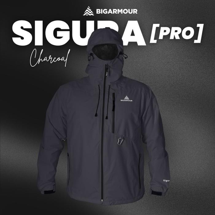 Jaket Outdoor Bigarmour Sigura [Pro] Anti Air Waterproof Windproof Tahan Angin Dan Air