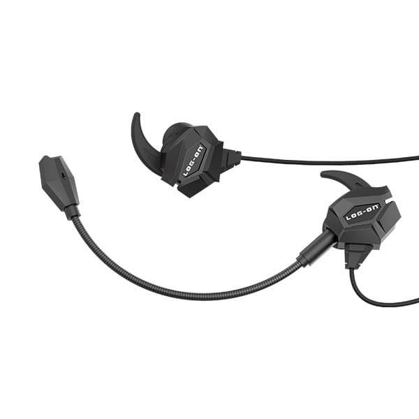 LOG ON HEADSET GAMING DUAL MICROPHONE LO-RX9 SHOOTER HANDSFREE/EARPHONE KOMPUTER EARPHONES EARPHONE