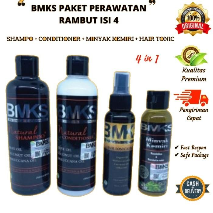 BMKS PAKET 4IN1 ORIGINAL BPOM SHAMPOO+CONDI+KEMIRI+TONIC