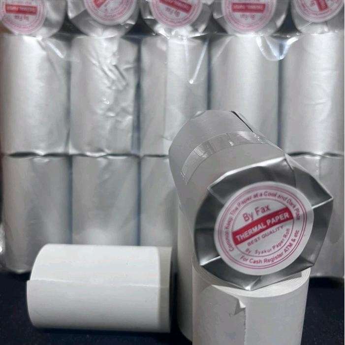 

Kertas kasir thermal edc bluetooth 58x40mm paket 1 dus isi 100pcs untuk printer edc 58mm Roll Struk