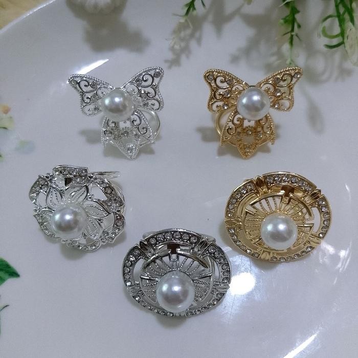 ORIGINAL Bros Cicin Ring Hijab Mewah Elegan untuk Wanita Muslim - Kerudung, Peniti READY STOCK